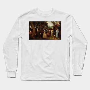 The Sermon of Saint John the Baptist by Pieter Bruegel the Elder Long Sleeve T-Shirt